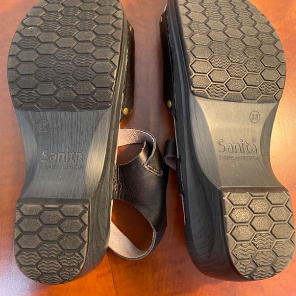 Dansko Sanita Clog Sandal Black Size 8 (EU 38) - Picture 4 of 5